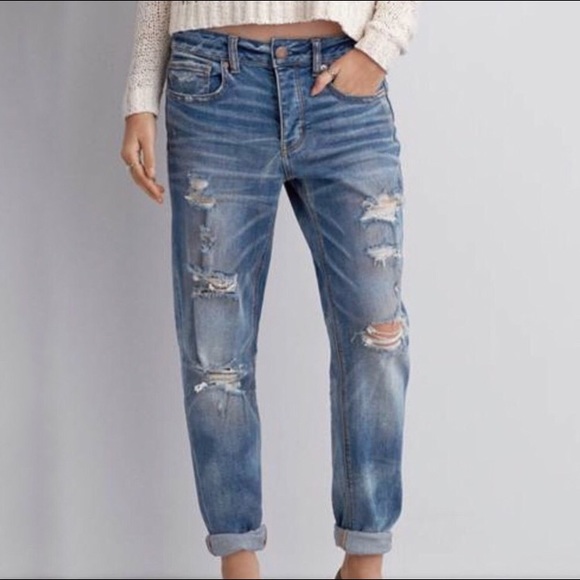 American Eagle Outfitters Denim - American Eagle- Tom Girl distressed jeans